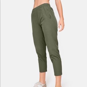 Outdoor Voices Olive Green Track Pants